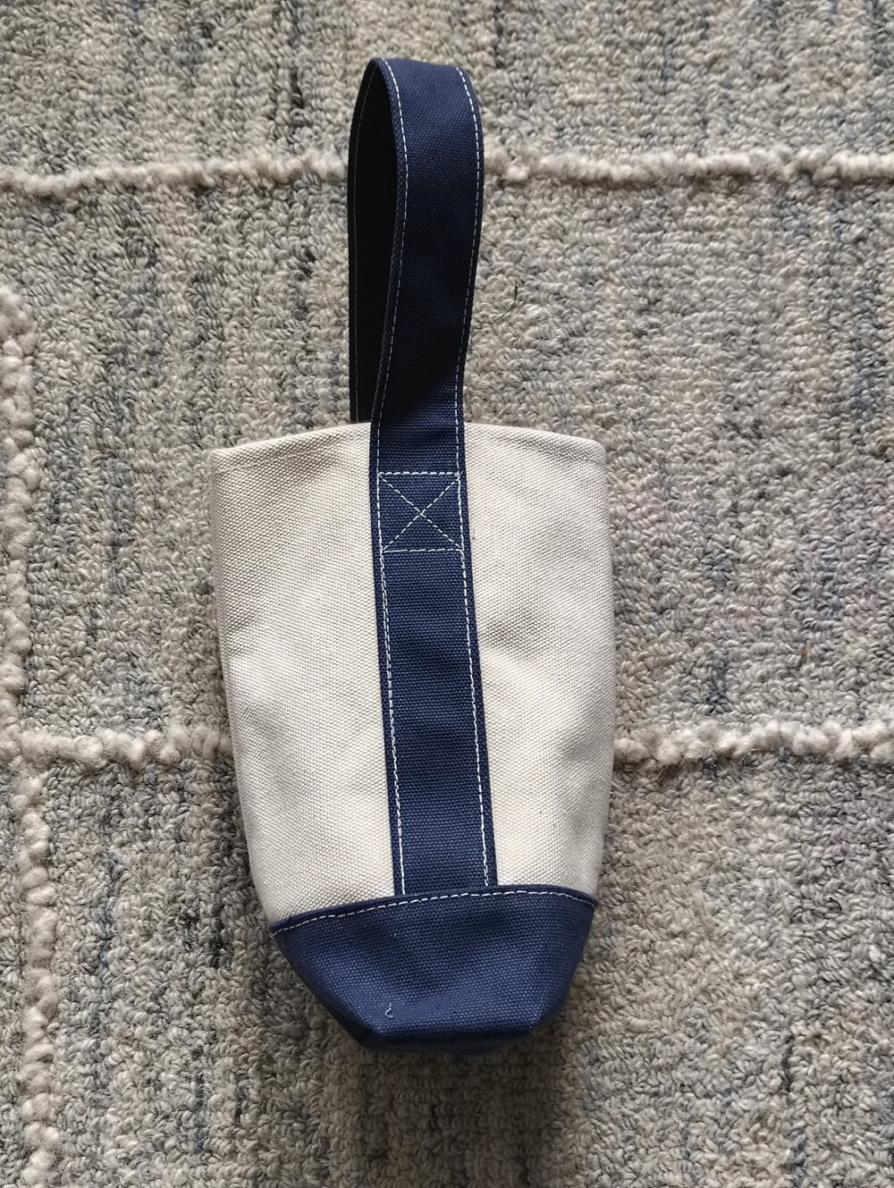 Morgan Julia Designs Wine & Tote Canvas Bag Small Navy